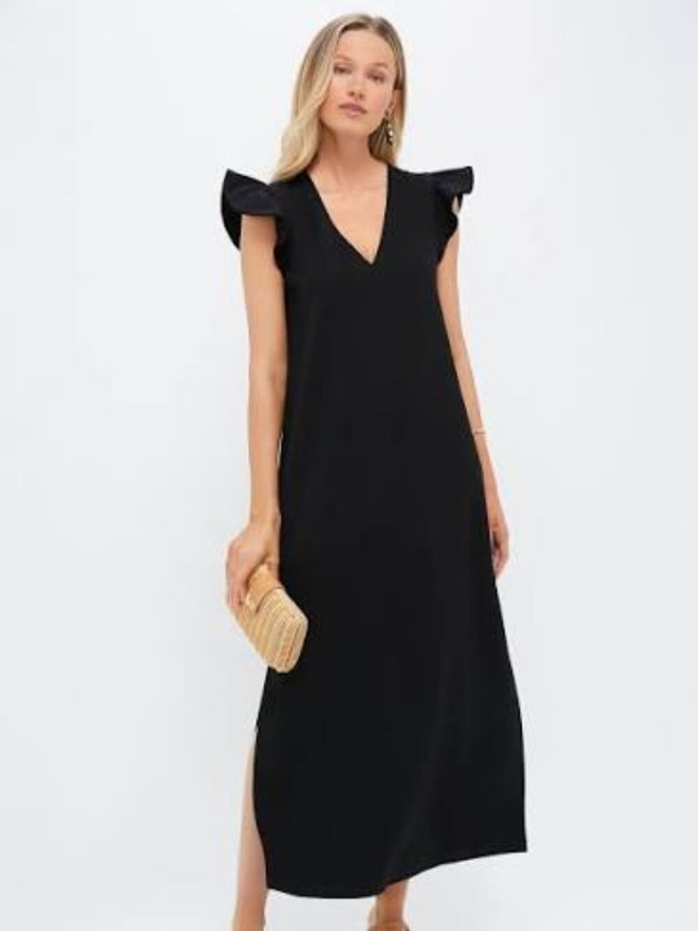 Pomander Place Black Flutter Sleeve Miko Dress - Worn Once - XL